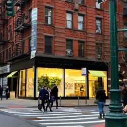 Image of the Saje Natural Wellness Exterior located on Columbus Avenue in New York City.
