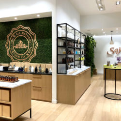 Image of the Saje Natural Wellness Interior located on Columbus Avenue in New York City.